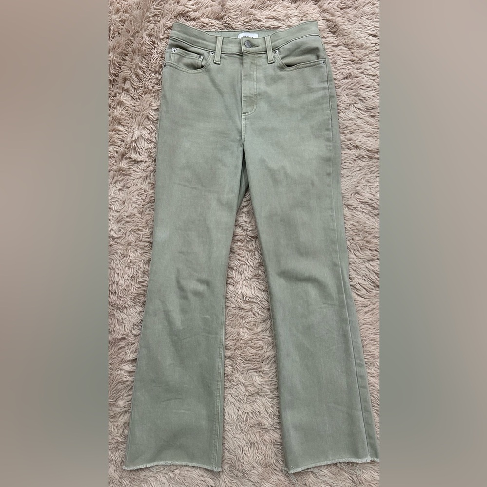 Pistola Light Green Denim Pants